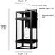 Payton 1 Light 17.25 inch Powder Coated Black Outdoor Wall Sconce